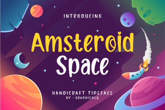 Amsteroid Space: A Display Font for Campaigns That Need to Pop