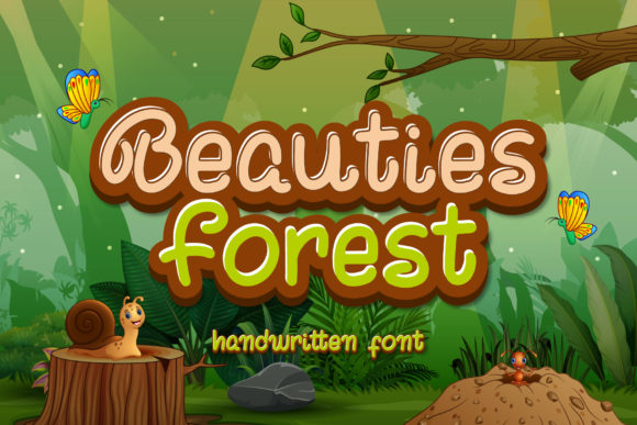 Beauties Forest: A Cute Display Font for Modern Web Projects