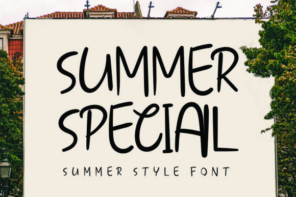 Crafting Casual Visuals: The Summer Special Display Font