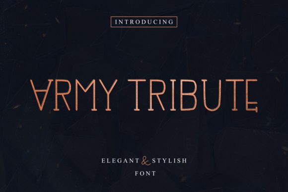 Crafting Elegant Brand Stories with Army Tribute Font