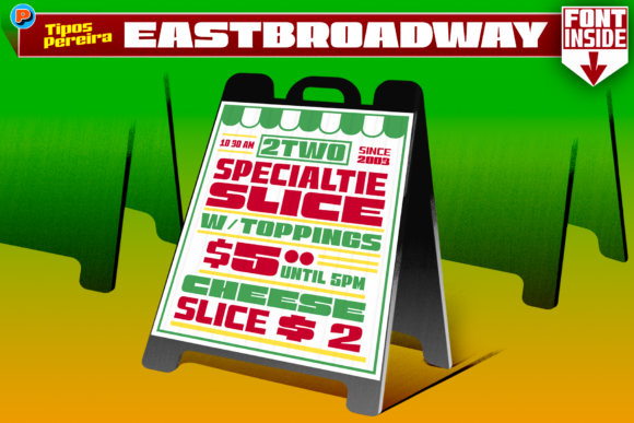 East Broadway: A Display Font That Makes Your Brand Look Established