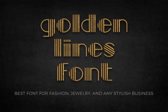 Golden Lines: A Display Font for Editorial Elegance