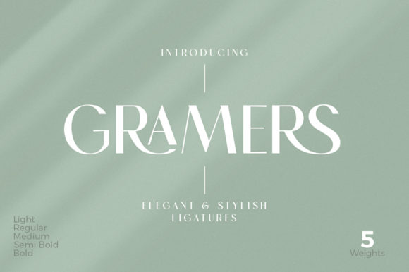 Gramers: An Editorial Designer's Font for Distinctive Titles