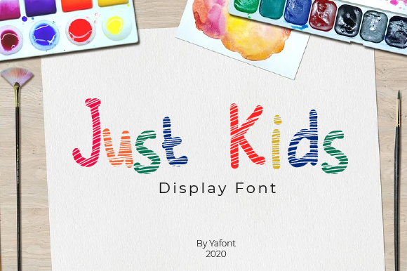 Just Kids: A Playful Display Font for Digital Design