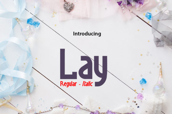 Lay: A Contemporary Font for Creative Products