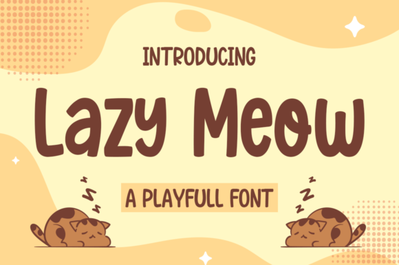 Lazy Meow: An Editorial-Friendly Display Font