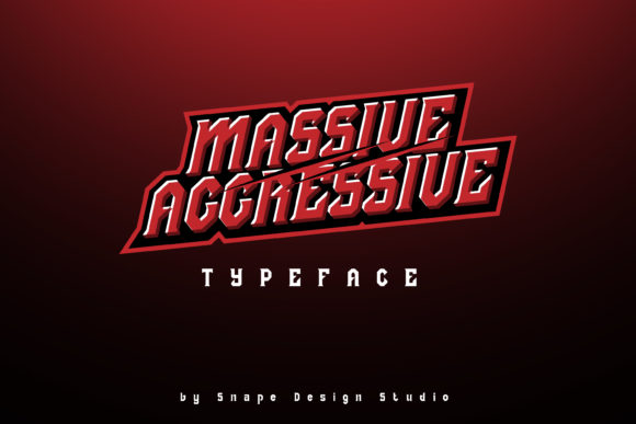 Massive Aggressive: A Bold Display Font for Web Design