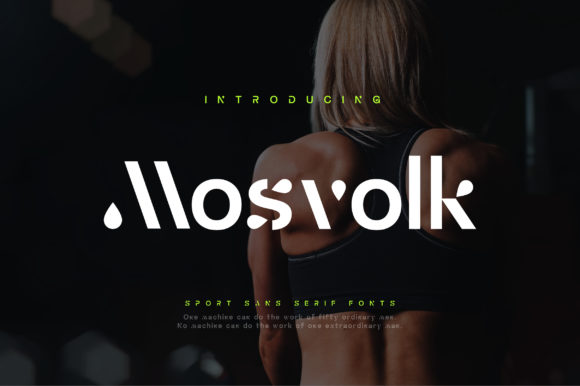 Mosvolk: A Modern Display Font for Digital Design