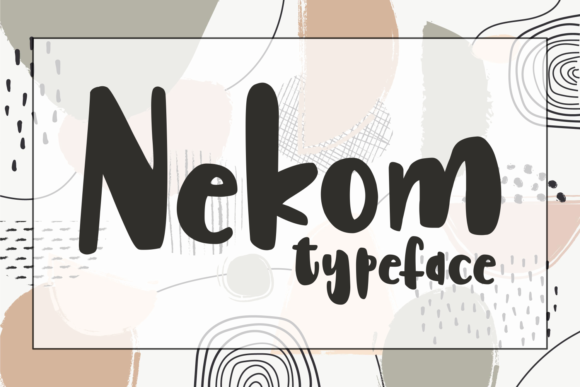 Nekom: A Chunky Display Font for Crafters and Creators
