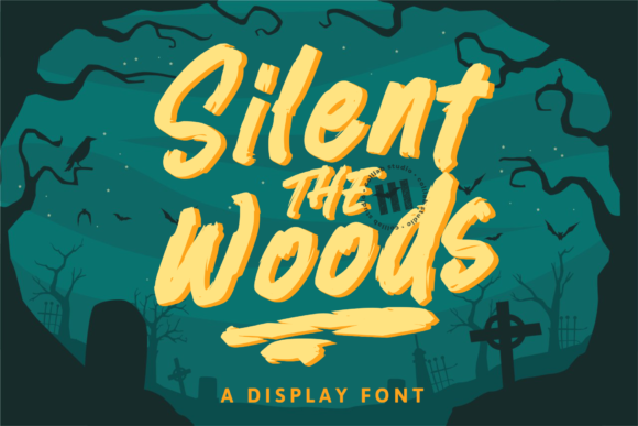 Silent the Woods: A Bold Display Font for Distinctive Branding