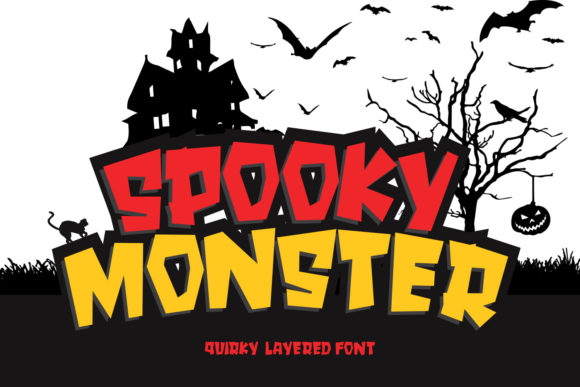 Spooky Monster: A Display Font for Handmade Halloween Magic