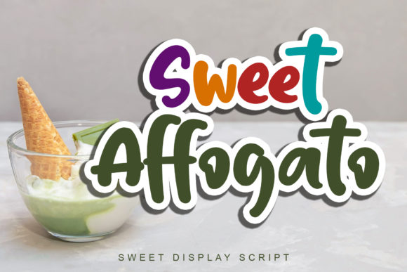 Sweet Affogato: A Playful Display Font for Digital Experiences
