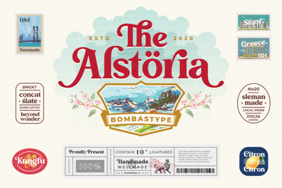 The Alstoria: A Bold Display Font for Modern Campaigns