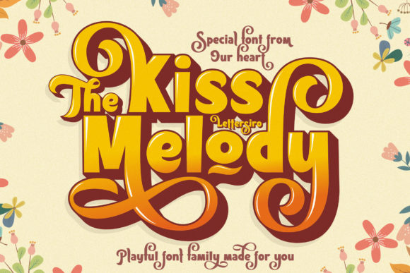 The Kiss Melody: A Bold Display Font for Making Brands Pop